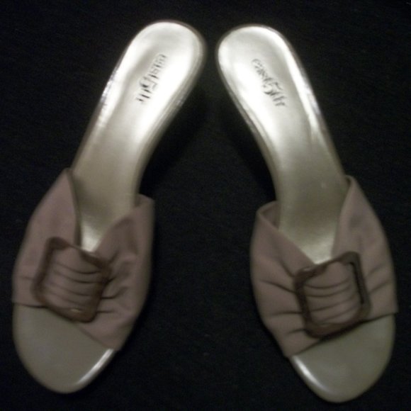 PRETTY PUMPS SM HEELS MULES 7 & 1/2 M - Picture 3 of 6